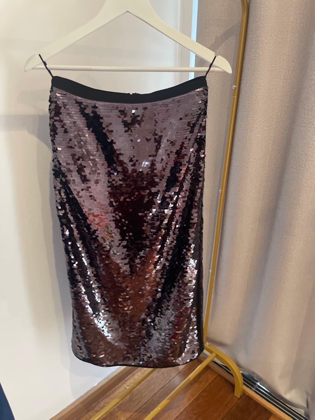 Iridescent-espresso Autumn Formal Skirt