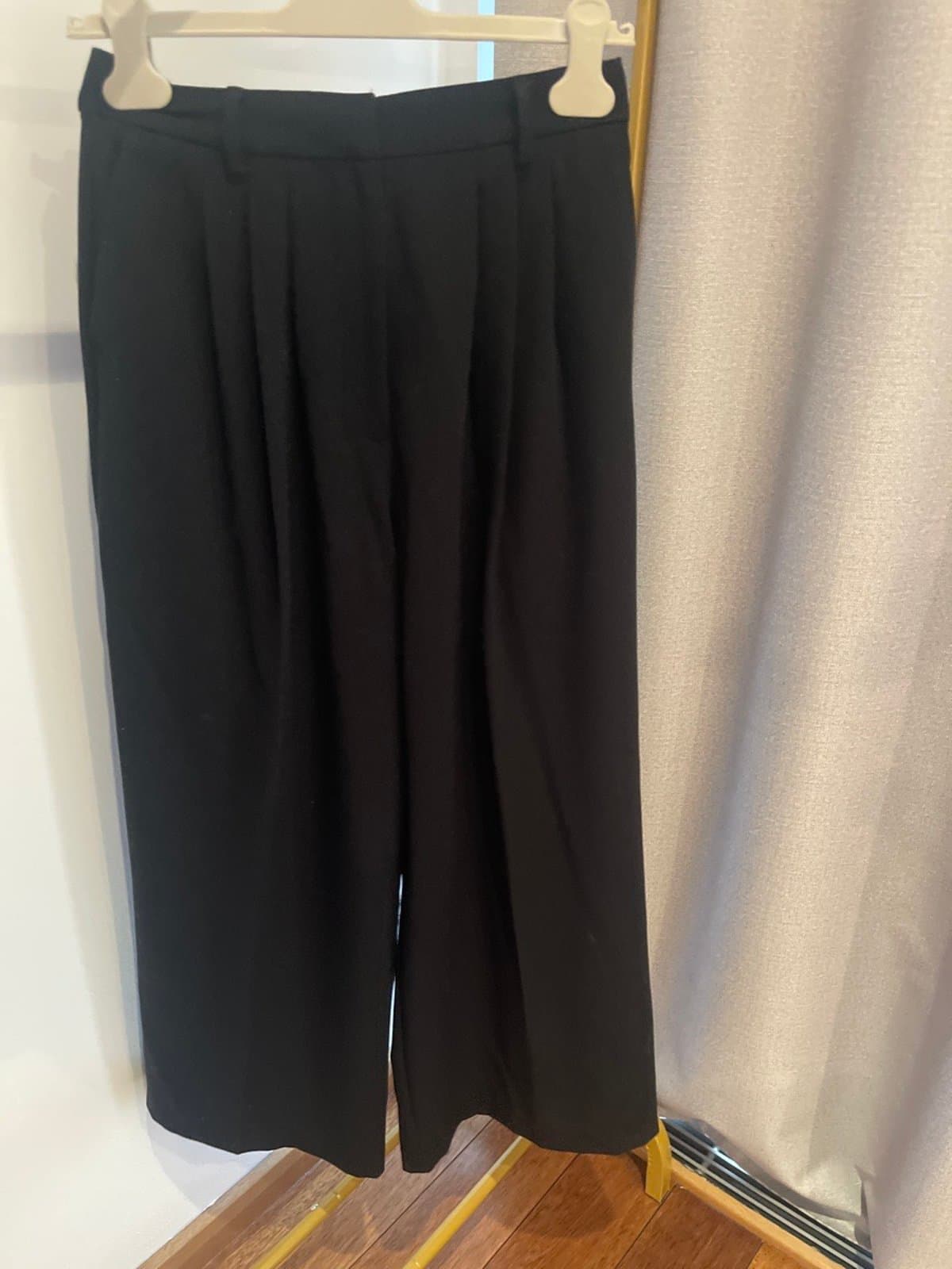 Polyester Jet-Black Trousers
