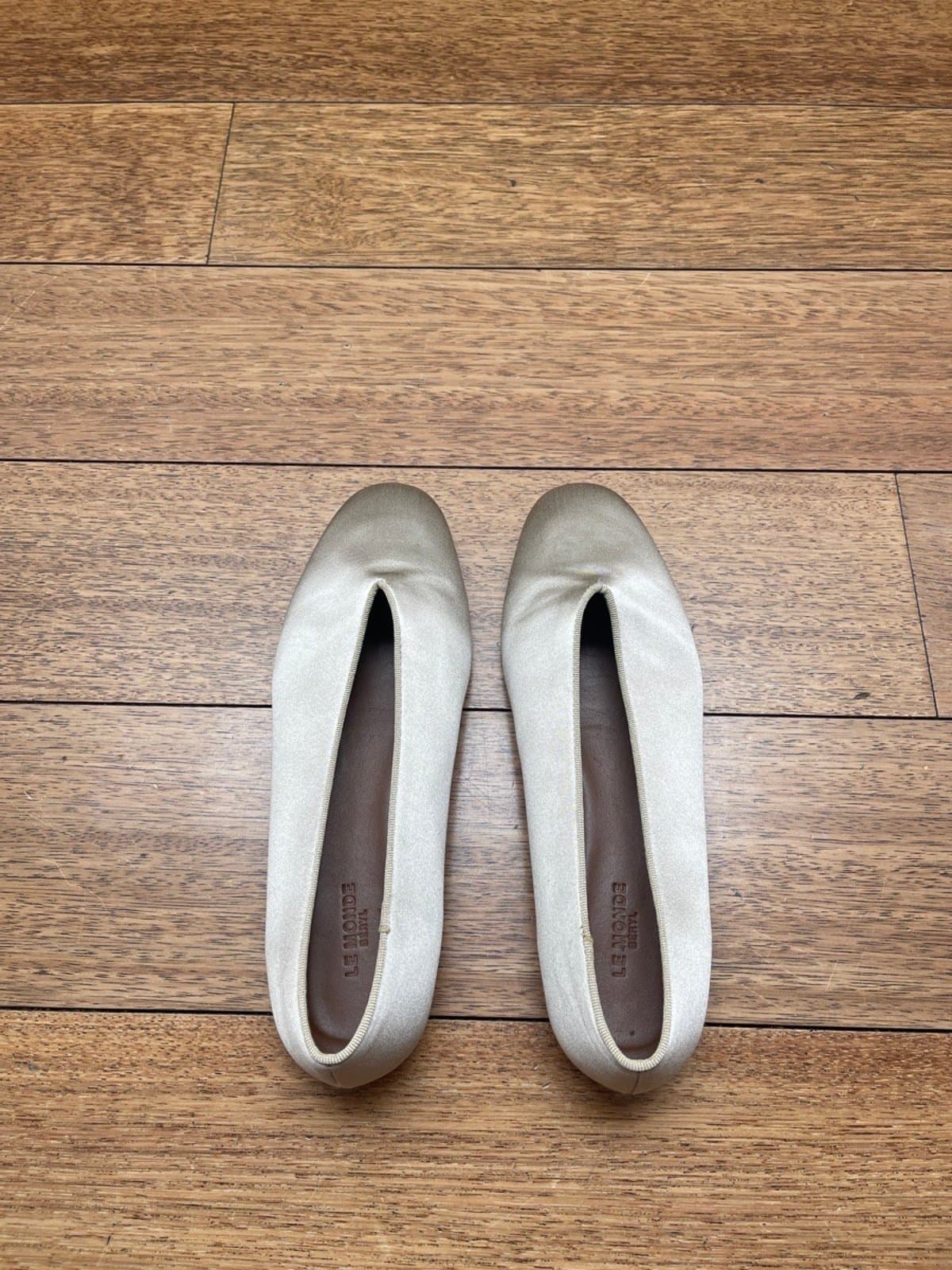Velvet Ecru Ballet Flats