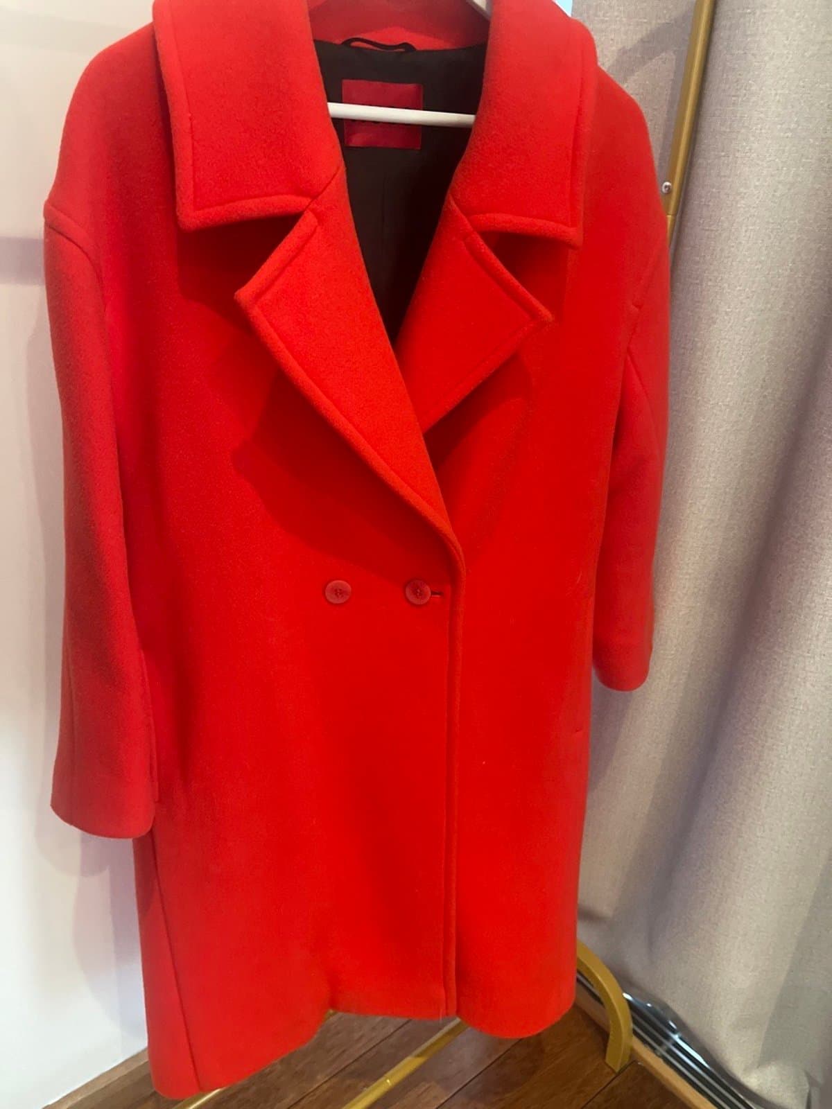 Wool Tomato-Red Coat