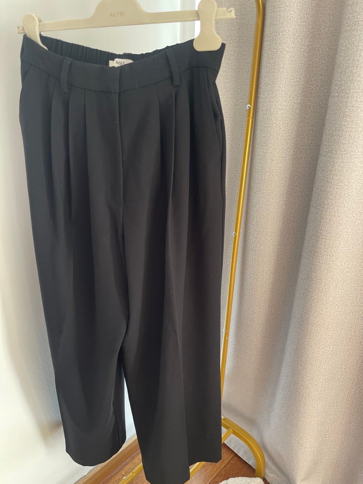 Jet-black Spring Smart Casual TROUSERS