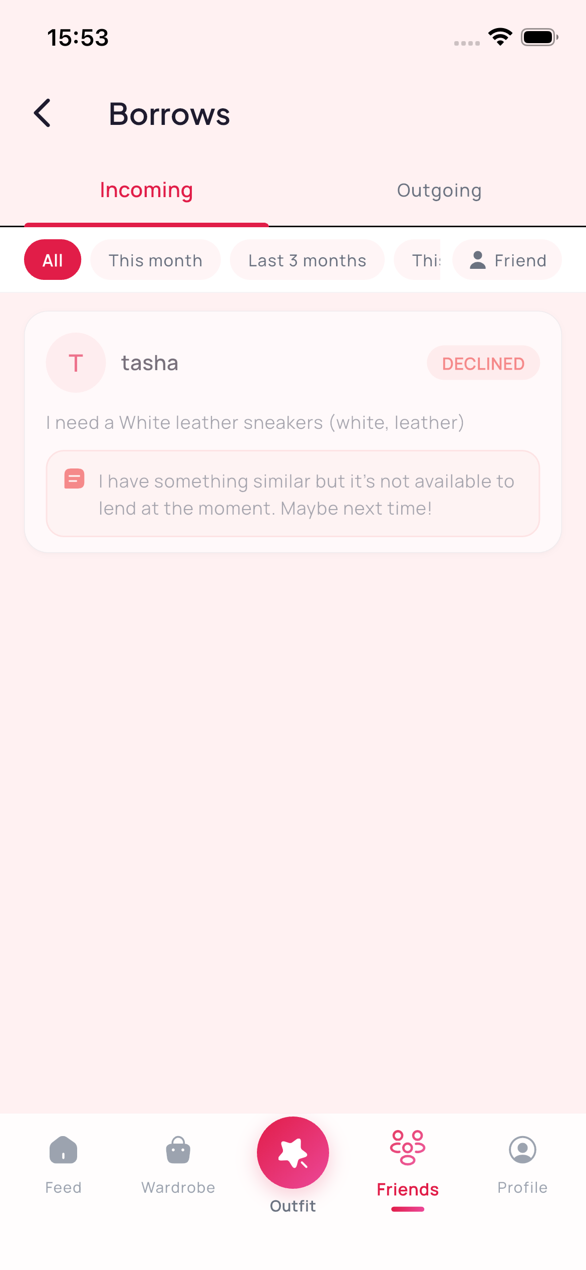 Incoming Borrow Requests